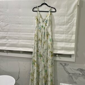 Long floral maxi dress